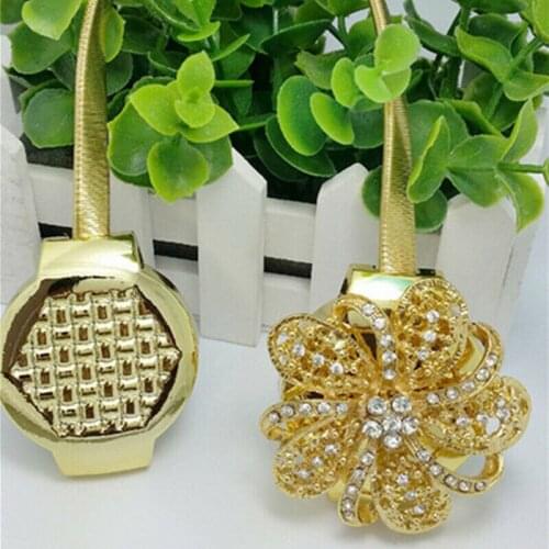 2020 New Magnetic Floral Curtain Tie Backs Buckle Clips Holdbacks Home Decoration Fashion Accessories