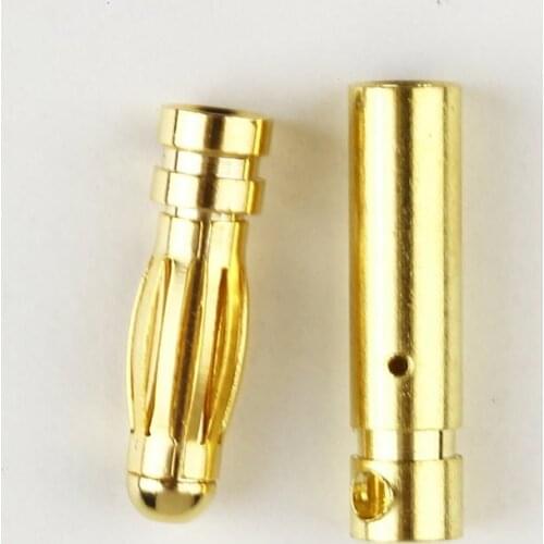 NEW 8.0 Male Gold Bullet Banana Plug Connectors RC Battery Electronic Hook Professional portable Fashionion