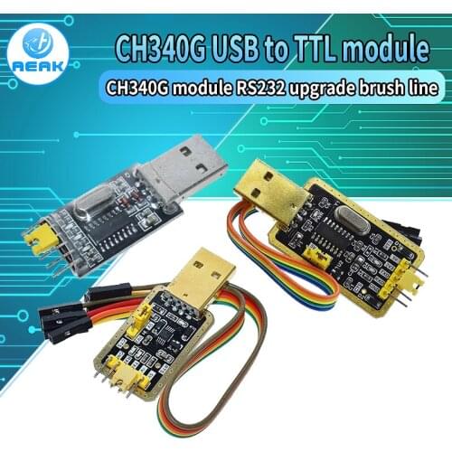 CH340 module USB to TTL CH340G upgrade download a small wire brush plate STC microcontroller board USB to serial instead PL2303