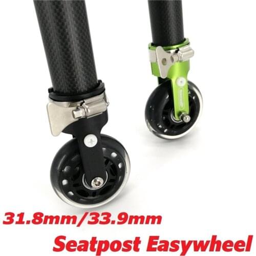 Easywheel BYA412 Seatpost Easywheel For Brompton 31.8mm 33.9mm Seat Post Folding Bike Easy Wheel