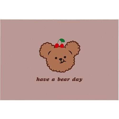 Custom Junior High School Student Table Mat Computer Table Mat Photo Props Korea Bear Bear Cute Tableware Placemat