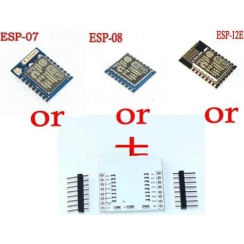 Serial WIFI ESP8266 module + adapter plate Full IO port leads (you can choose the ESP - 07, the ESP - 08, ESP - 12E)