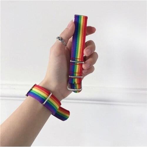 Rainbow Wristband Rainbow Bracelet Creative Handcuffs Couple Bracelets Jewelry