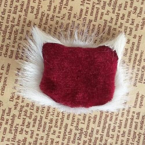 Lifelike White Cat Head Corsage Accessory DIY Clothes Hat Decoration Holiday Presents