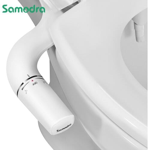 Samodra Bidet Toilet Seat Attachment Ass Sprayer for Bathroom Ultra-Slim Self-Cleaning Adjustable Non-Electric Butt Cleaner