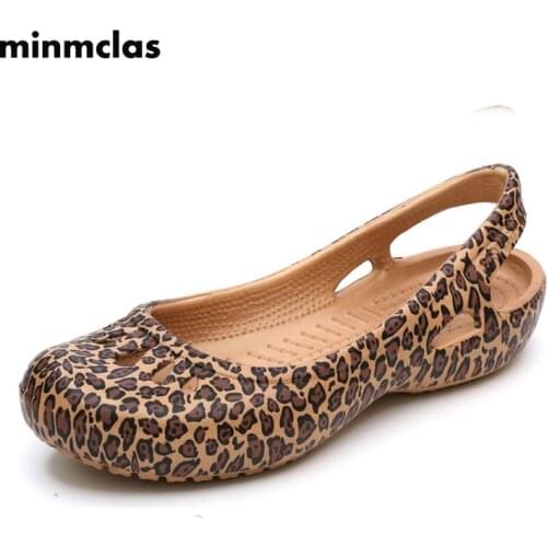 Minmclas Women Clogs Jelly Sandals Home Non-slip Summer Shoes hospital Flat Slippers Plastic Girls Waterproof EVA Garden Shoes
