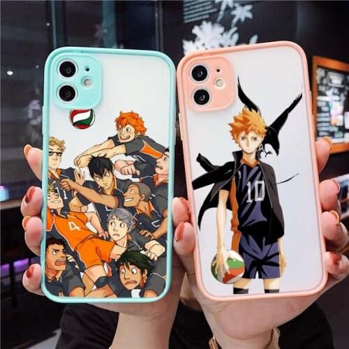 Silicone Phone Case for Iphone 7 8 Plus 11 12 Pro Max X XSMAX XR 6 SE2 Anime Haikyuu Love Volleyball Soft Bumper Phone Shell