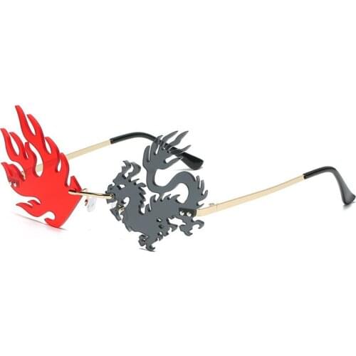 New Fashion Rimless Sunglasses Luxury Brand Designer Women Men Metal Sun glasses UV400 Shades Eyewear Oculos de sol