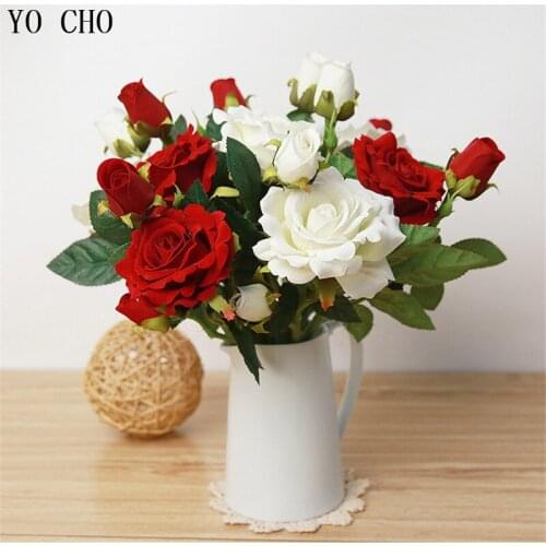 Wedding decoration wedding flowers artificial peony bouquet silk rose flower for home decoration table decoration mariage flower