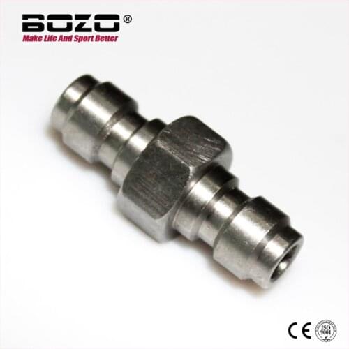 Paintball Airsoft Air Gun PCP Both End Male Quick Disconnect Adaptor Stainless Steel Double Male Fill Nipple 1pcs