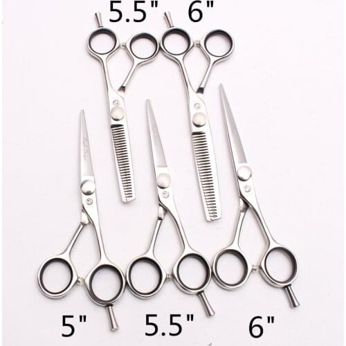 2Pcs/1Pair 5.5'' 6'' JP 440C Purple Dragon Cutting Shears Thinning Scissors Professional Hairdressing Shears Hair Clippers Z1021