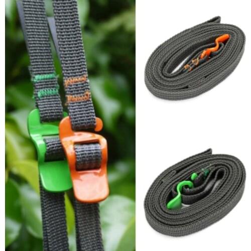 2 Pcs 250CM Load 125kg Durable Nylon Cargo Tie Down Luggage Lash Belt Strap with Cam Buckle Travel Kits Camping luggage strap