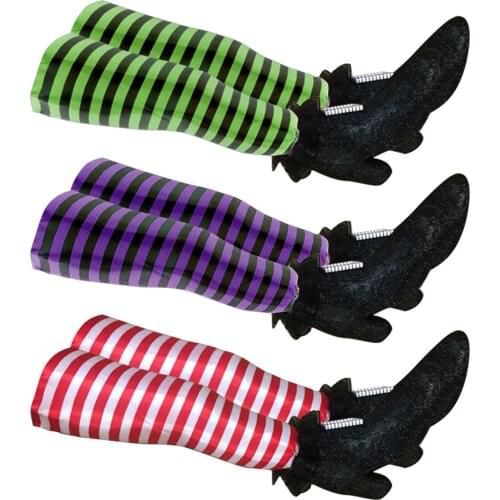 Halloween Pendant Witch Legs Yard Decor Props Indoor Outdoor Decoration Festive Atmosphere Party Supplies Amicably