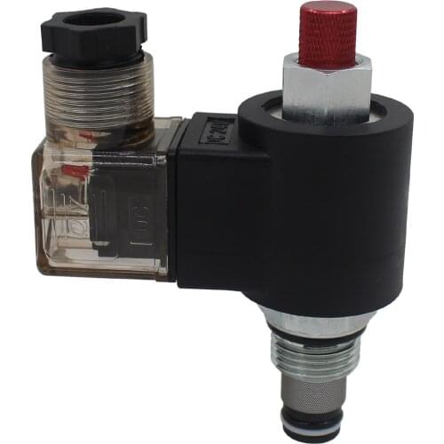 Accessories pressure maintaining valve unloading valve normally closed solenoid cartridge valve for Lift hydraulic plate