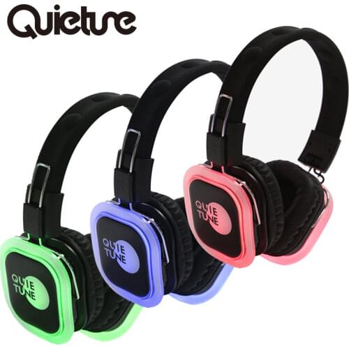 Led Quiet Party Foldable Wireless Stereo Dj 2 or 3 Channel Silent Disco Headphone 50 headdphones+2 transmitter+2charger
