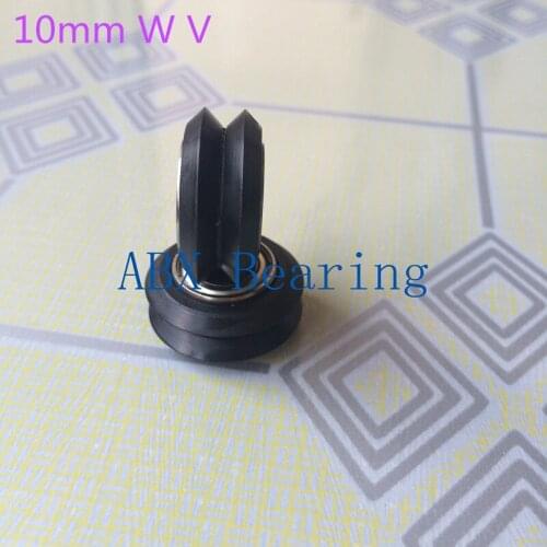 BW25 10mm 6000zz 6000z 6000 W V groove 3D printer nylon wheel ball bearing with pulley 20 type track roller