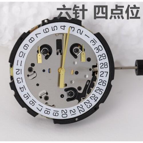 Watch Movement for ETA G10.212 Quartz Movement with Stem & Battery 6 Pin Date at 4 Watch Repair Parts replace G10.211