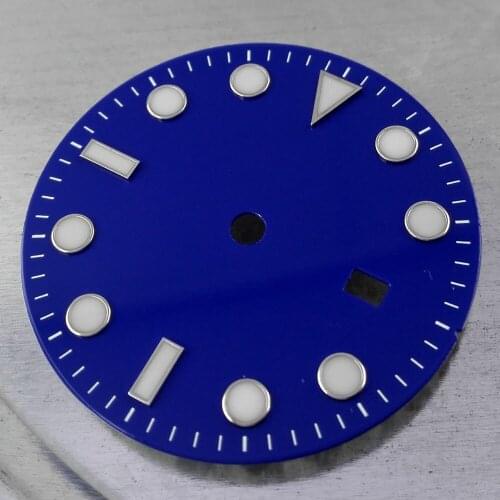 31.3mm Stainless Steel Watch Dial Fit NH35 Automatic Movement Date Window