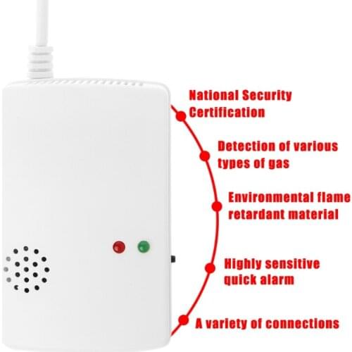 Gas Leak Detector Sensitivity Combustible Alarm Coal Natural Portable Warning 50LA