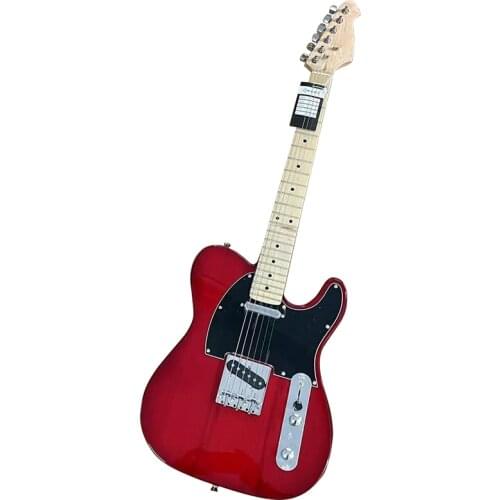 Canada Roasted Flame Maple Neck Tl Electric Guitar Solid Ashwood Body 6 Strings Guitar 39 Inch Wood Guitar Yellow Color Glossy