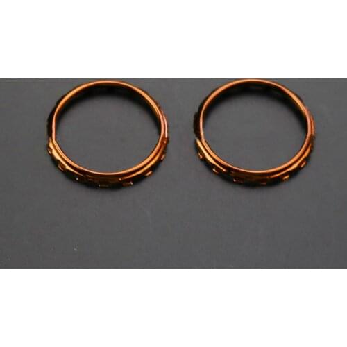 Electroplating Game Handle Accent Rings Replacement Decorative Ring for PS5 Game Controller Accessories
