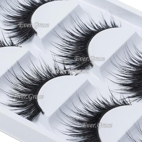 ICYCHEER Fashion 5 Pairs Makeup Long Thick Natural False Eyelashes Eye Extension Eye Lash