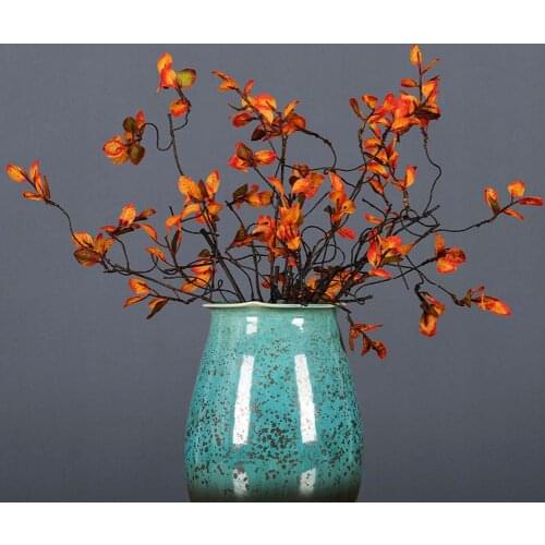 5Pcs Silk Cloth Simulation False Wildberry Leaf Table Arrangement Plant DIY Accessories Home Artificial Decoration