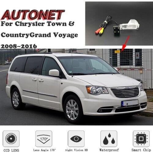 AUTONET HD Night Vision Rear View camera For Chrysler Town & Country/Grand Voyage 2008~2016 /license plate Camera or Bracket