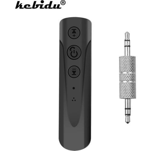Kebidu i8 Hands-Free Wireless Bluetooth 4.2 Music Receiver MP3 Player Car Bluetooth Kit 3.5mm Jack Aux Audio Receiver Adapter