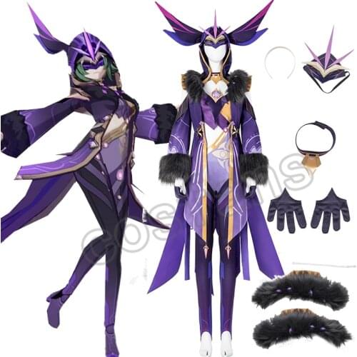 Anime Genshin Impact LeiYingShuShi Game Jumpsuit Uniform Lei Ying Shu Shi Cosplay Costume Women Halloween Carnival Party Outfit