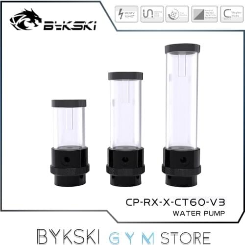 Bykski AIO Combo DDC Pump Box + Reservoir 3900RPM /Flow Lift 4 Meter 750L/H,Water Cylinder POM Tank 100/150/200 CP-RX-X-CT60-V3