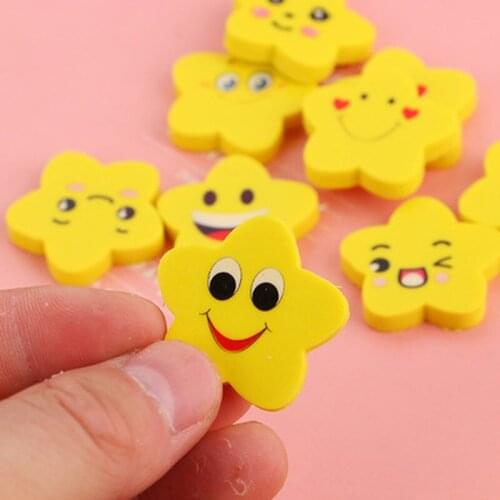 3pcs Children Cartoon Eraser Cute Stationery Eraser Novelty Expression Erasers Children Prize Student Painting Erasers Cute Gift