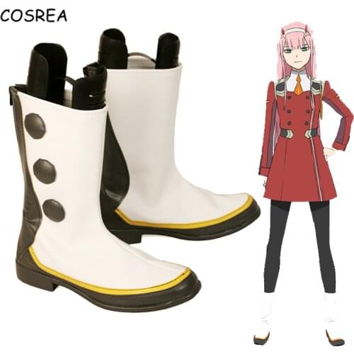 Japanese Anime Darling in the franxx Cosplay Costume Ichigo hiro zero two Shoes ROLECOS Shoes 02 Boots For Women and Girls