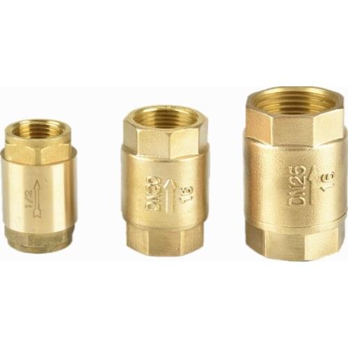 Brass 1/2" 3/4" 1" 1-1/4" 1-1/2" 2" female thread wire mouth vertical check valve non-return valve