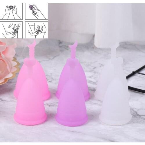 Medical Grade Silicone Menstrual Cup Feminine Hygiene Reusable Women Health Period Cup 1Pcs Menstrual Lady Cup S/L Sizes