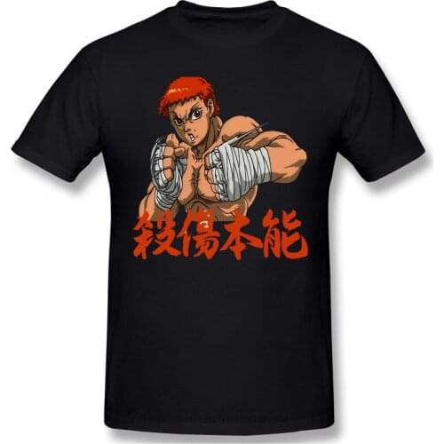 Men Clothing The God of High School GOH Jin MoRi Yu Mila Han Daewi Anime Red T-Shirt Young Baki Hanma Men Fashion Short Sleeve