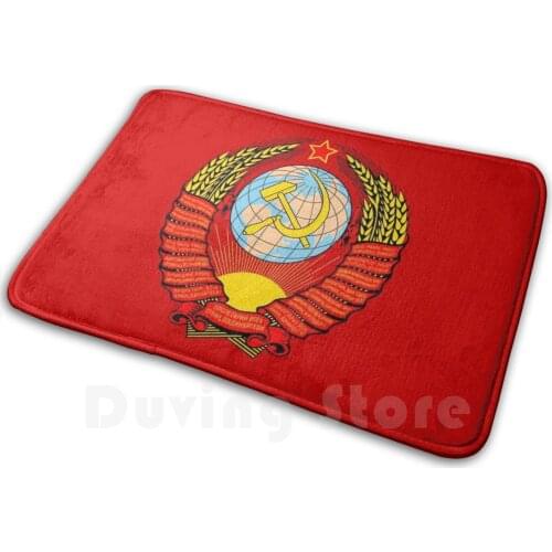 Emblem Of The Union Of Soviet Socialist Republics Soft Non-Slip Mat Rug Carpet Cushion Soviet Ussr Soviet Union