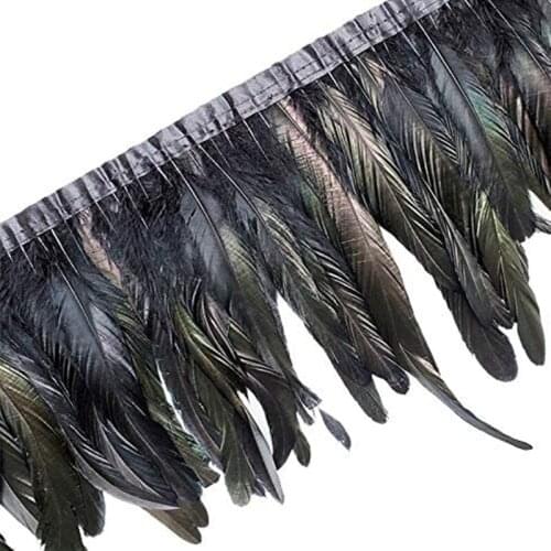 1meter Natural pheasant Rooster Tail Feathers Trims 25-30cm DIY feathers for jewelry making Crafts Dress Skirt Carnival Costumes