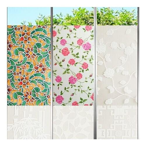 Window films for bathroom toilet and office glass scrub wallpaper translucidus transparent bathroom glass paper glass films