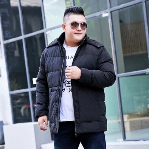 Mens Winter Jacket Fashion Hooded Warm Cotton Park Casual Hooded Jacket Branded Clothing Super Size XL-8XL 9XL 10XL Warm Coat