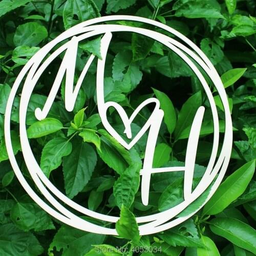 Personalized Wood Wedding Monogram Sign, Custom Bride Groom Initial Wedding Party Decor Favors