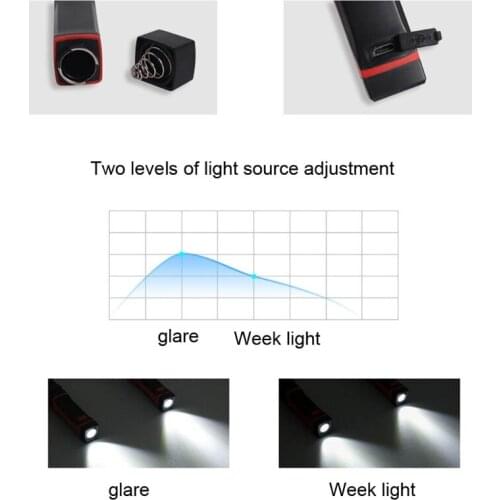 Portable USB Charging LED Neck Light Hand-Free Reading Lamp Flexible Flashlight