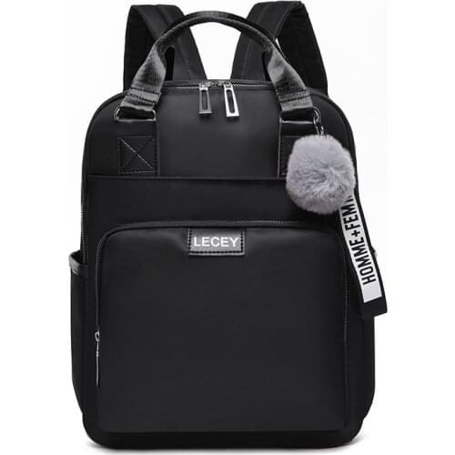 2020 Casual Women Backpack Youth Travel Bags for Girl Solid Color Teen Book School Bags Large Capacity Multifunctiona Backpack