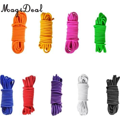 MagiDeal 4mm x 5m Strong Elastic Round Bungee Rope Shock Cord Tie Down Marine Boat Trailer Kayak Surfboard Roof Rack