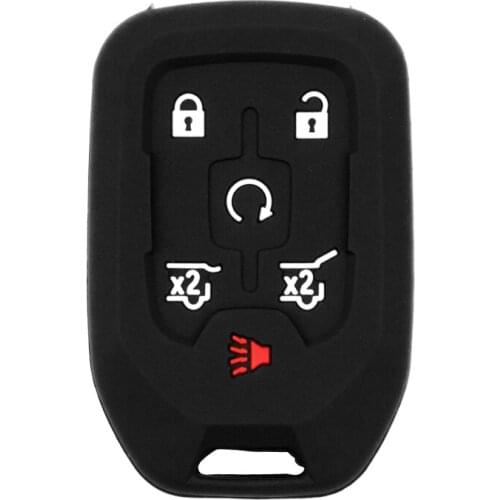 Durable Silicone Car Key Cover for Chevrolet Tahoe Suburban GMC Automobiles Key Case Accessories for Key