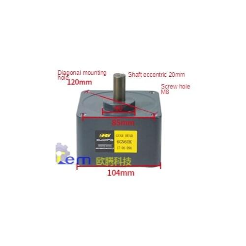 Gear reducer 2GN 3GN 4GN 5GN 6GN 3K-200K 6GU3K-200K motor gear reducer AC motor gearbox 2-6 series gearbox