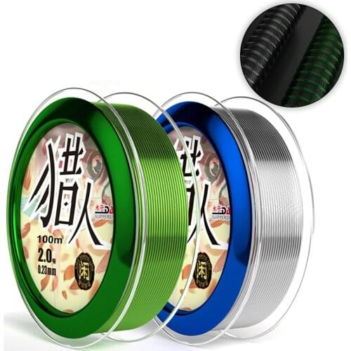 KoKossi 1PCS 100M Fishing Line Super Strong Nylon Invisible Monofilament Fish Line Abrasion Resistance Japanese Fishing Line