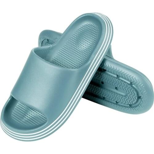 Women Thick Platform Home Slippers Summer Beach Eva Soft Sole Slide Sandals Leisure Men Ladies Indoor Bathroom Anti-slip Shoes