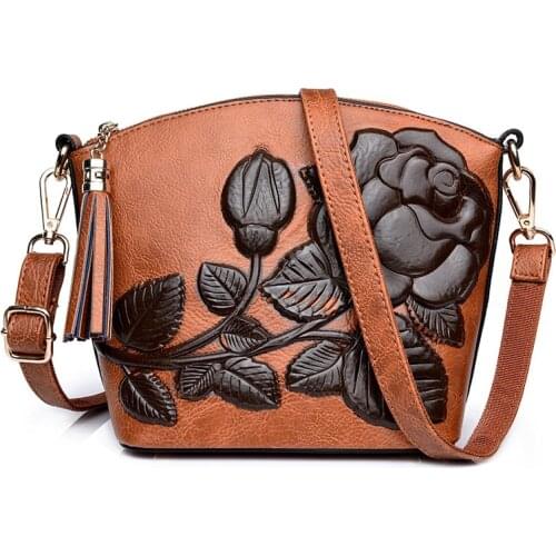 2021 New Fashion 3D Women Shell Bag Vintage Tassel Messenger Bag High Quality Retro Shoulder Bag Simple Crossbody Bag