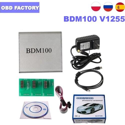 Universal Auto ECU Reader Programmer BDM Frame with 22pcs Adapters Car Diagnostic Tool BDM100 V1255 OBDII ECU Chip Tuning Tool